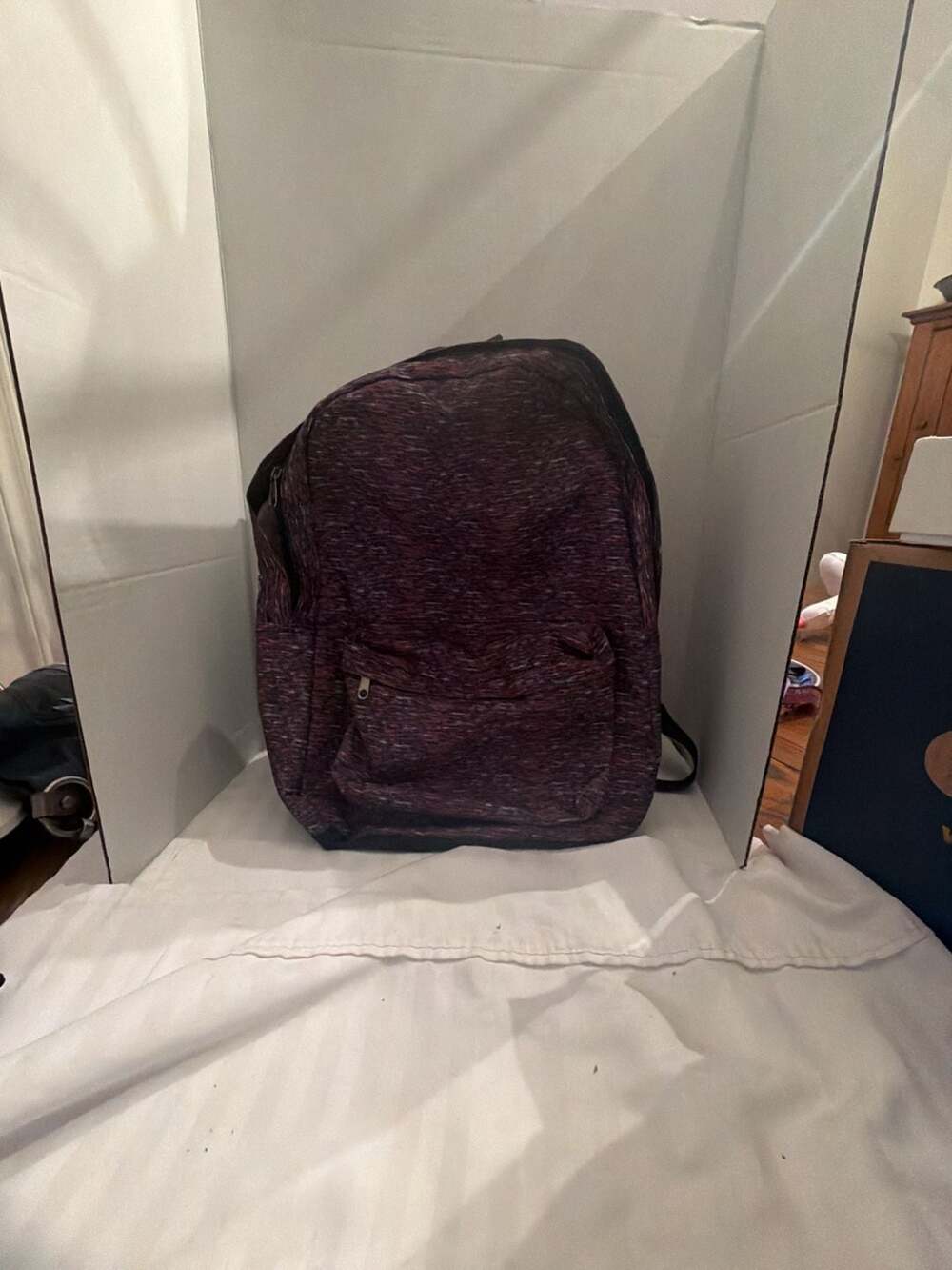 Victoria's Secret PINK Girl Boss Marled Purple Black Backpack